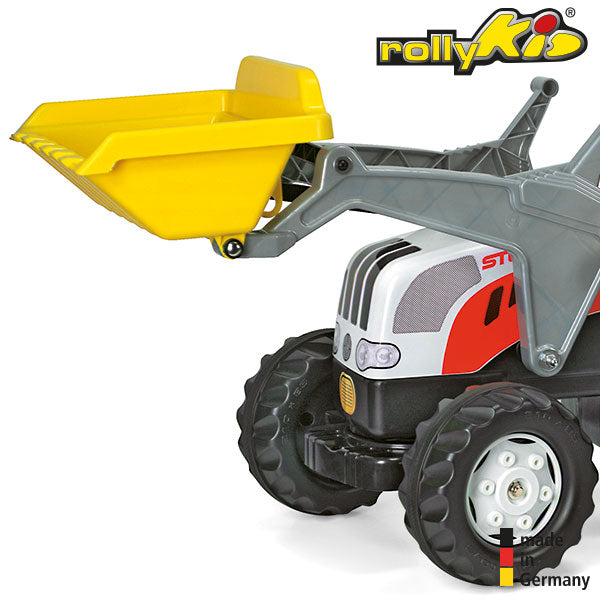 RollyToys Kid Steyr CVT 6190 Remorque et chargeur