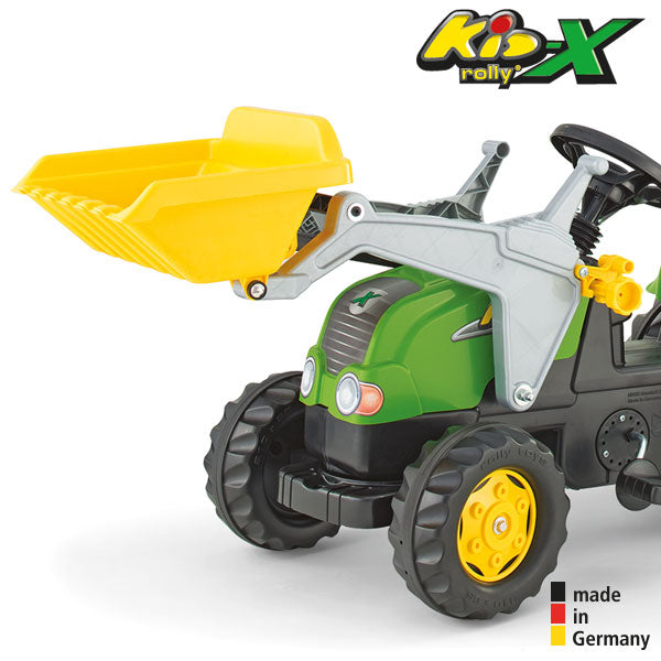 RollyToys Kid-X mit Anhänger & Lader, grün