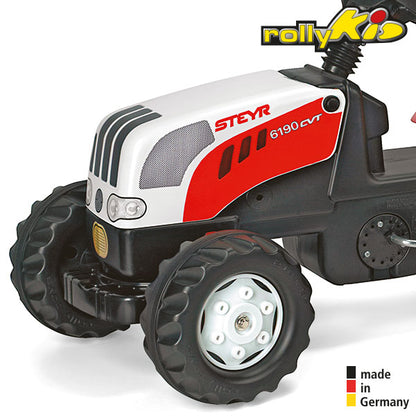 RollyToys Kid Steyr CVT 6190 avec remorque