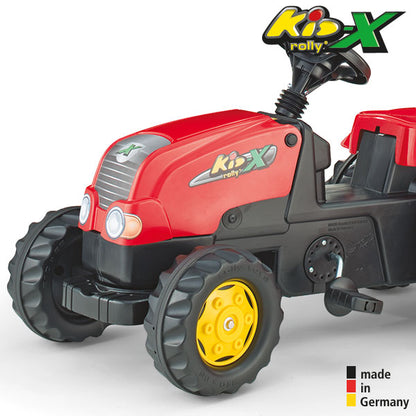 RollyToys Kid Trettraktor mit Anhänger, rot