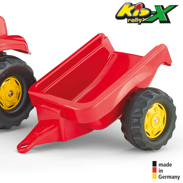 RollyToys Kid Trettraktor mit Anhänger, rot