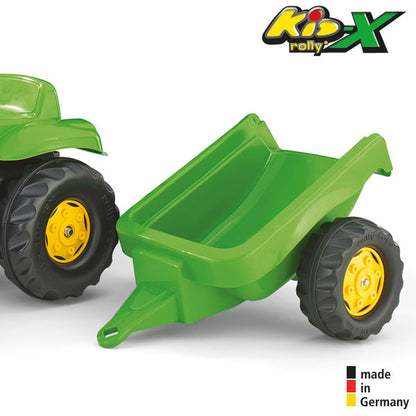 Tracteur à pédales RollyToys Kid-X avec remorque