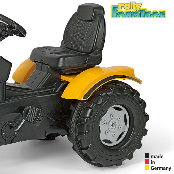 Tracteur à pédales RollyToys Farmtrac JCB 8250 avec chargeur frontal