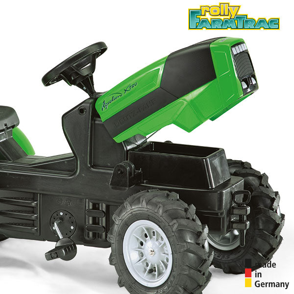 RollyToys Farmtrac Premium Deutz-Fahr Agrotron avec chargeur frontal et pneus pneumatiques