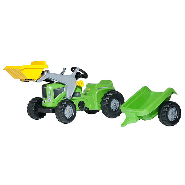 RollyToys Kiddy Futura avec remorque et chargeur frontal