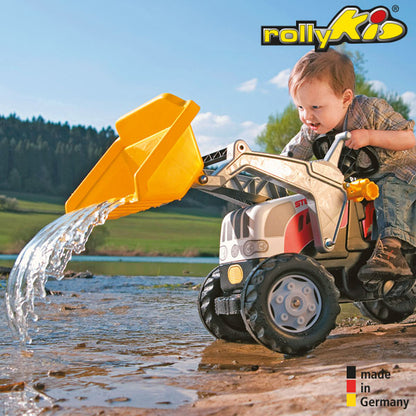 RollyToys Kid Steyr CVT 6190 Remorque et chargeur