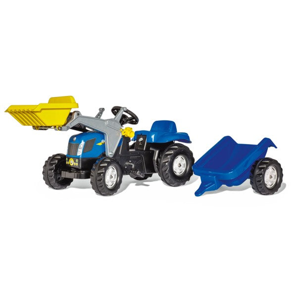 RollyToys Kid New Holland T7040 Remorque et chargeur