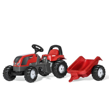 RollyToys Kid tracteur à pédales Valtra avec remorque