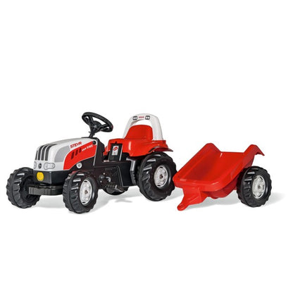 RollyToys Kid Steyr CVT 6190 mit Anhänger