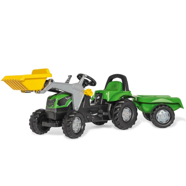 RollyToys Kid Deutz-Fahr avec remorque et chargeur