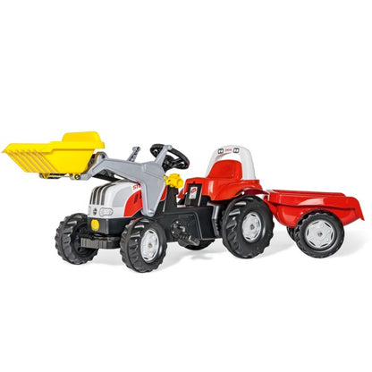 RollyToys Kid Steyr CVT 6190 Remorque et chargeur