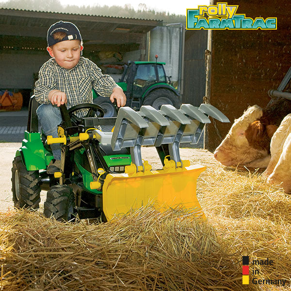 RollyToys Farmtrac Premium Deutz-Fahr Agrotron avec chargeur frontal et pneus pneumatiques