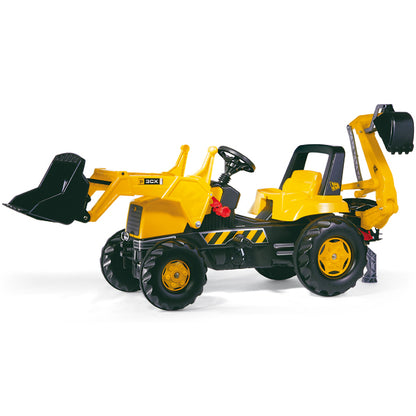 RollyToys Junior Trettraktor JCB mit Frontlader & Heckbagger