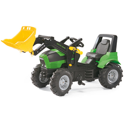 RollyToys Farmtrac Premium Deutz-Fahr Agrotron avec chargeur frontal et pneus pneumatiques