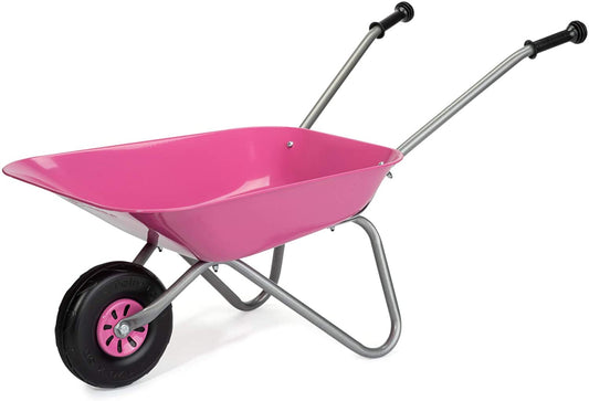 RollyToys metal wheelbarrow pink