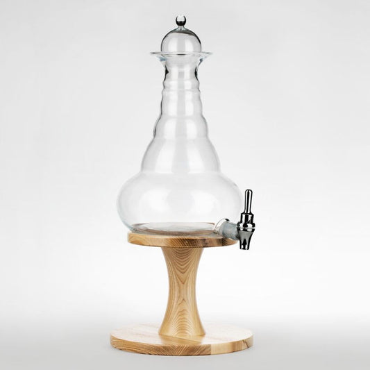 Base de beauté pour carafe en frêne