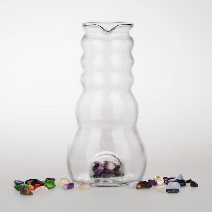 Cadus water jug ​​1 litre, gemstones