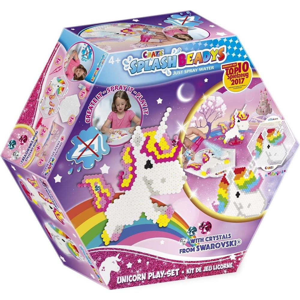 Craze Splash Beadys - Ensemble de jeu Licorne