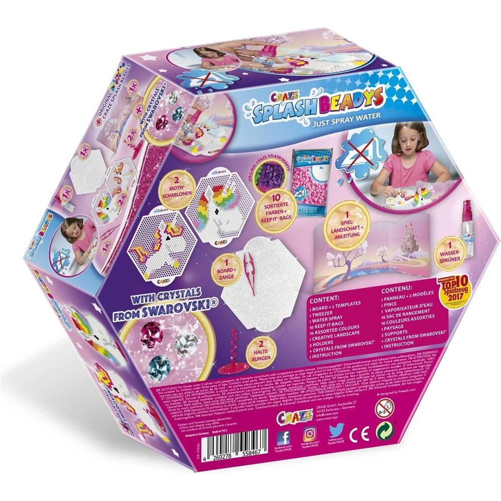 Craze Splash Beadys - Ensemble de jeu Licorne