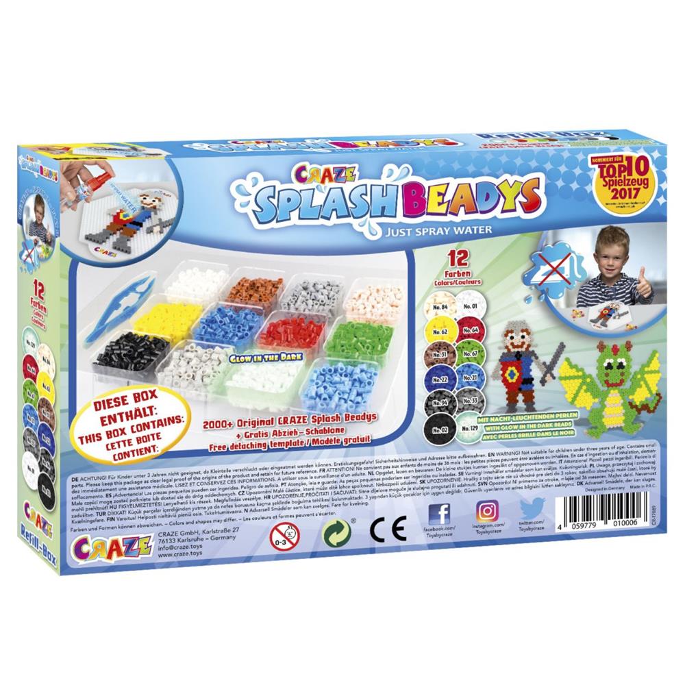 Craze Splash Beadys Recharge Set Garçons