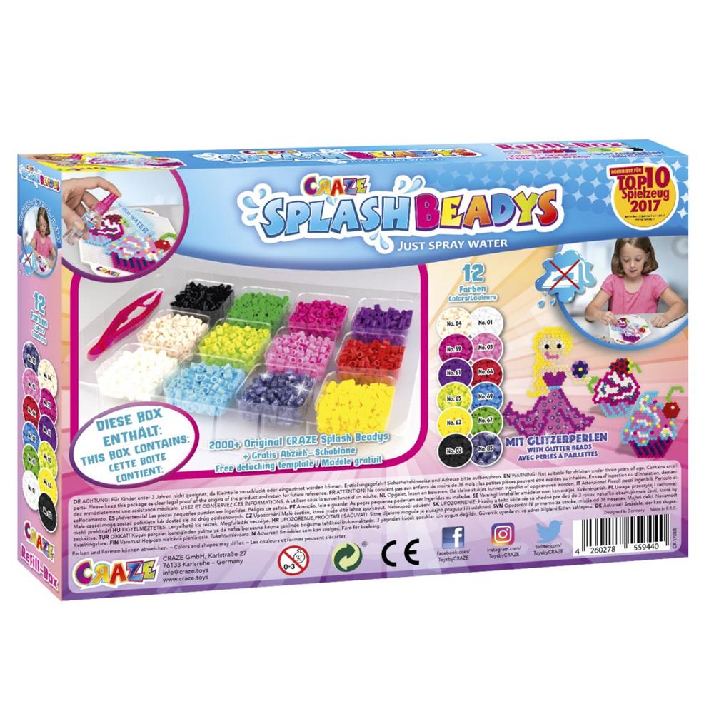 Craze Splash Beadys Recharge Set Filles