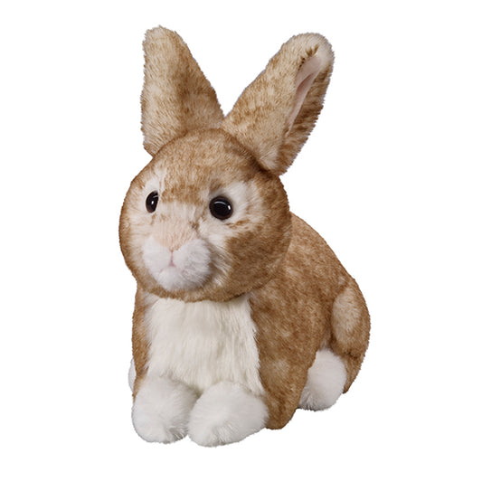 Rabbit brown lying, 18 cm