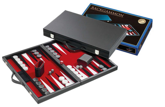 Philos Backgammon, medium, red