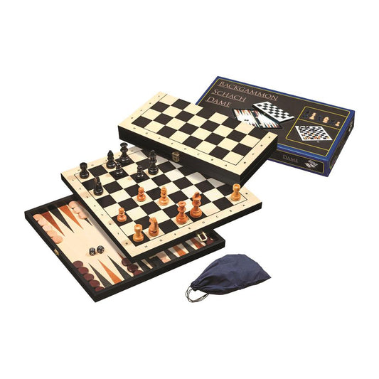 Philos Chess - Backgammon - Checkers - Set
