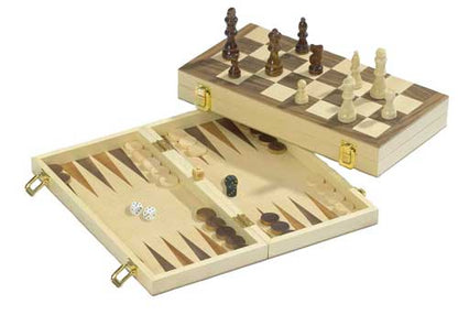 Jeu de dames de backgammon Philos Chess - Champ 40 mm