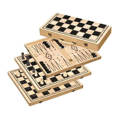 Jeu de dames de backgammon Philos Chess - Champ 50 mm