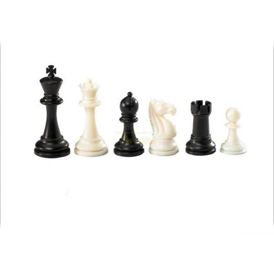 Philos chess pieces - Nerva - KH 95 mm - plastic - black / white