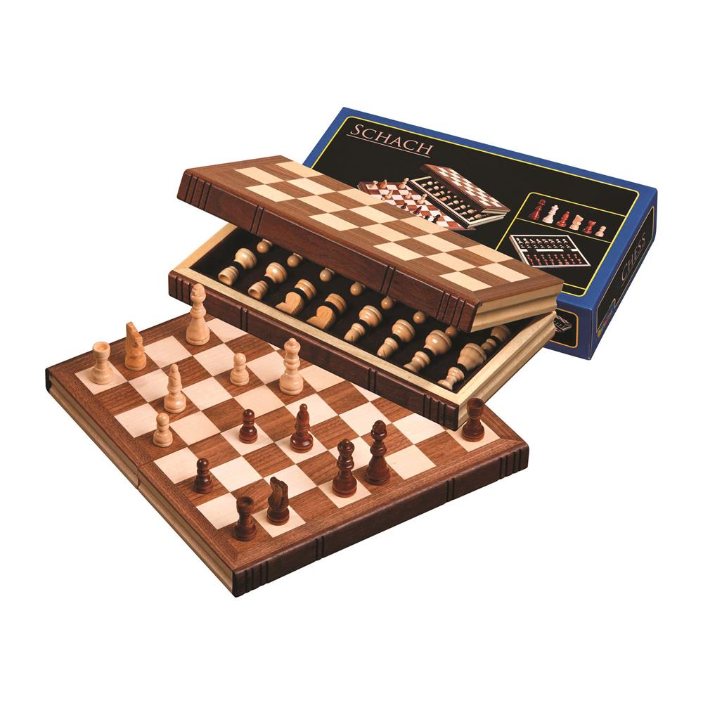 Philos travel chess book form, field 32 mm with magnetic closure