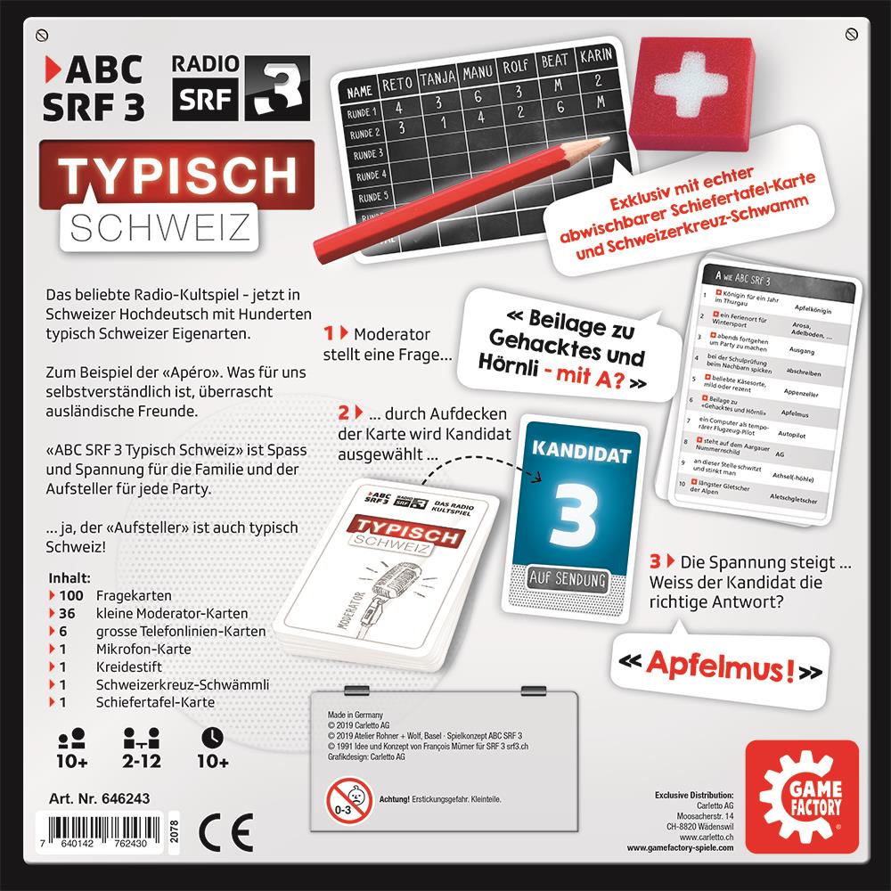 Gamefactory ABC SRF 3 - Typiquement Suisse