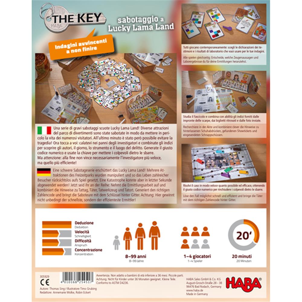 HABA The Key – Sabotaggio a Lucky Lama Land, italiano