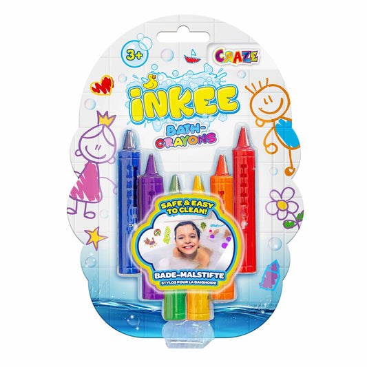 Craze Inkee Bath Crayons Set of 6