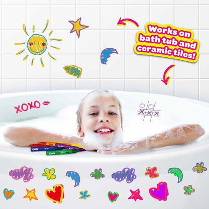 Craze Inkee Lot de 6 stylos de coloriage pour le bain