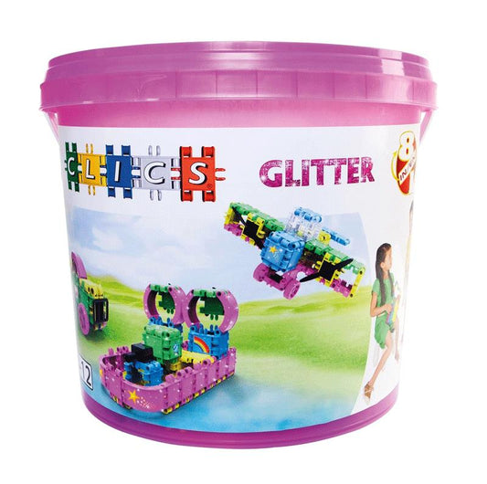Clics Box Glitter 8 en 1, 133 pièces