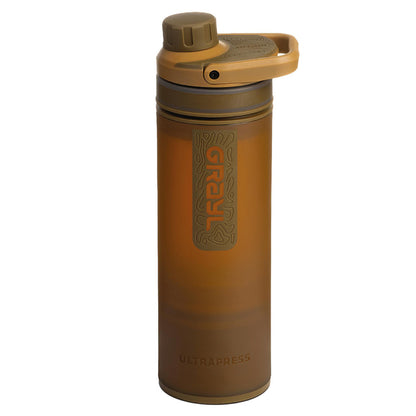 Grayl Ultrapress Purifier Bottle, Coyote Brown