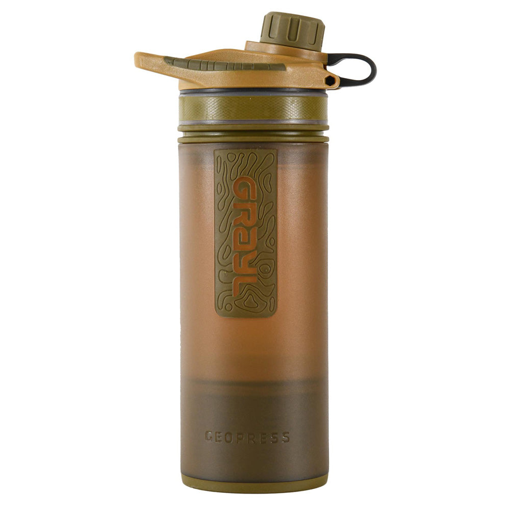 Grayl Geopress Purifier Bottle, Coyote Brown