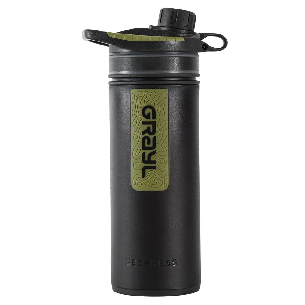 Geopress Purifier Bottle, Black Camo