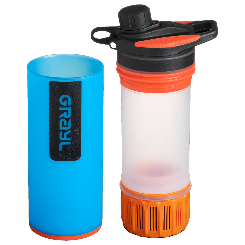 Grayl Geopress Purifier Bottle, Bali Blue