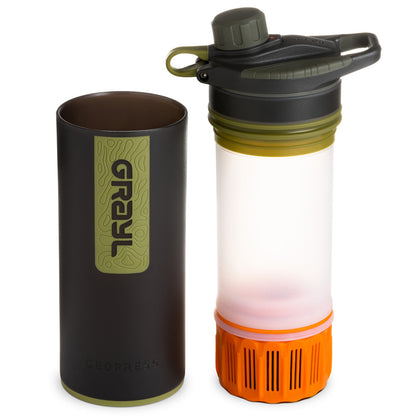 Grayl Geopress Purifier Bottle, Camo Black