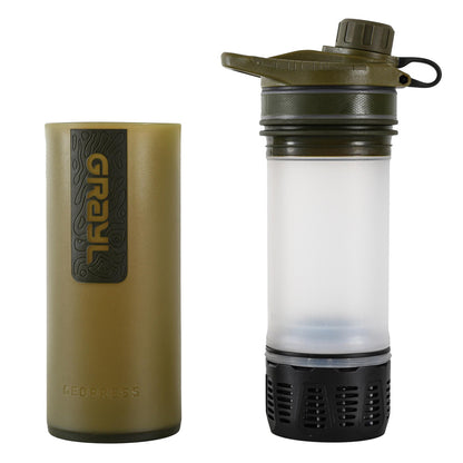 Grayl Geopress Purifier Bottle, Olive Drab