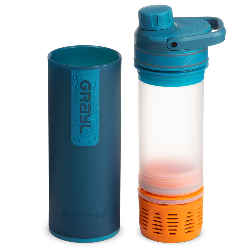 Grayl Ultrapress Purifier Bottle, Forest Blue