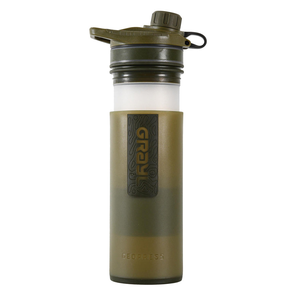 Grayl Geopress Purifier Bottle, Olive Drab