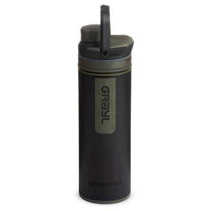 Grayl Ultrapress Purifier Bottle, Camp Black