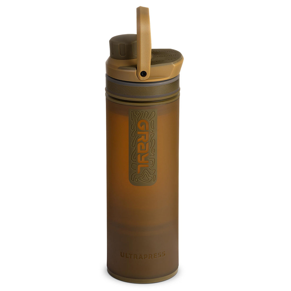 Grayl Ultrapress Purifier Bottle, Coyote Brown