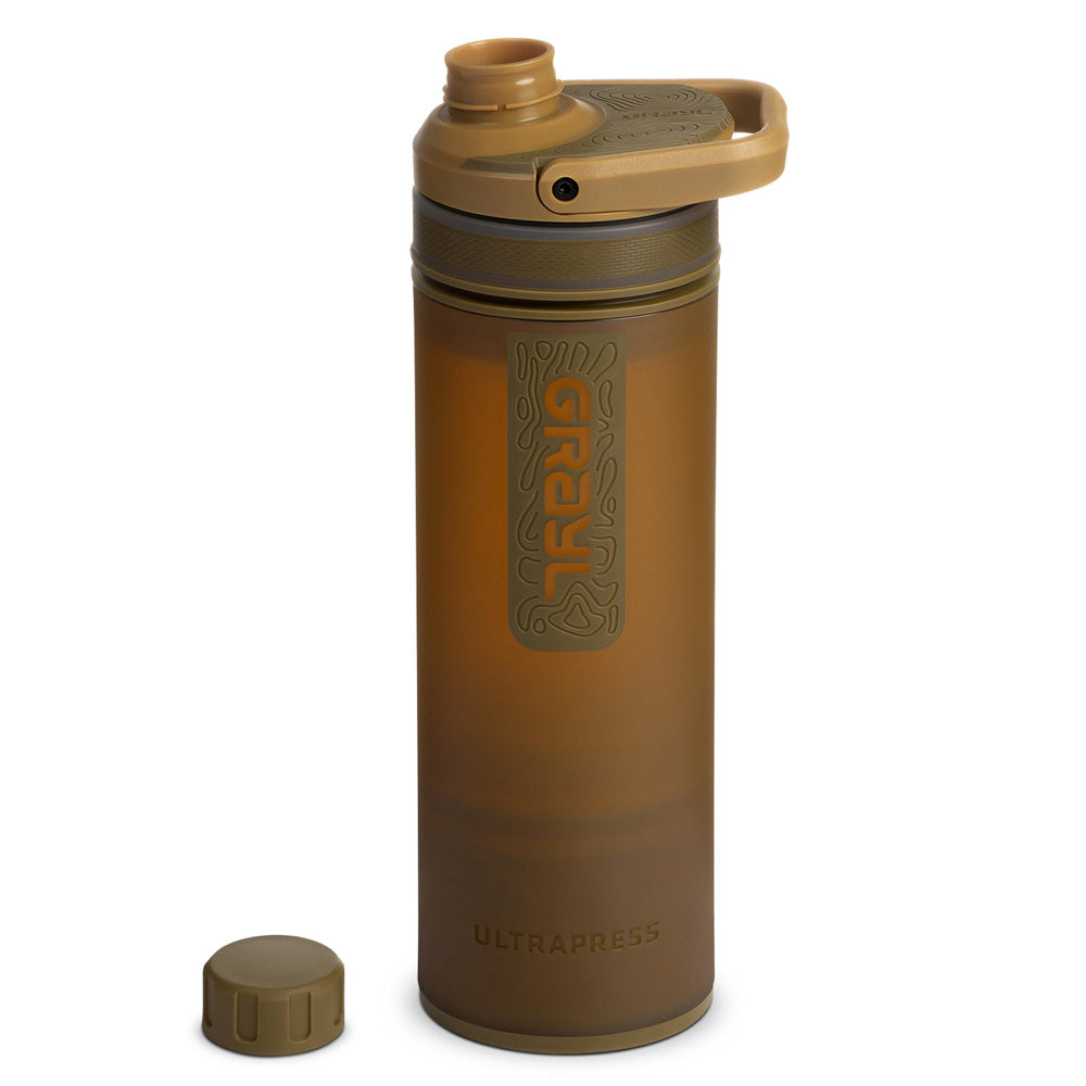 Grayl Ultrapress Purifier Bottle, Coyote Brown