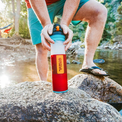 Grayl Geopress Purifier Bottle, Wanderer Red