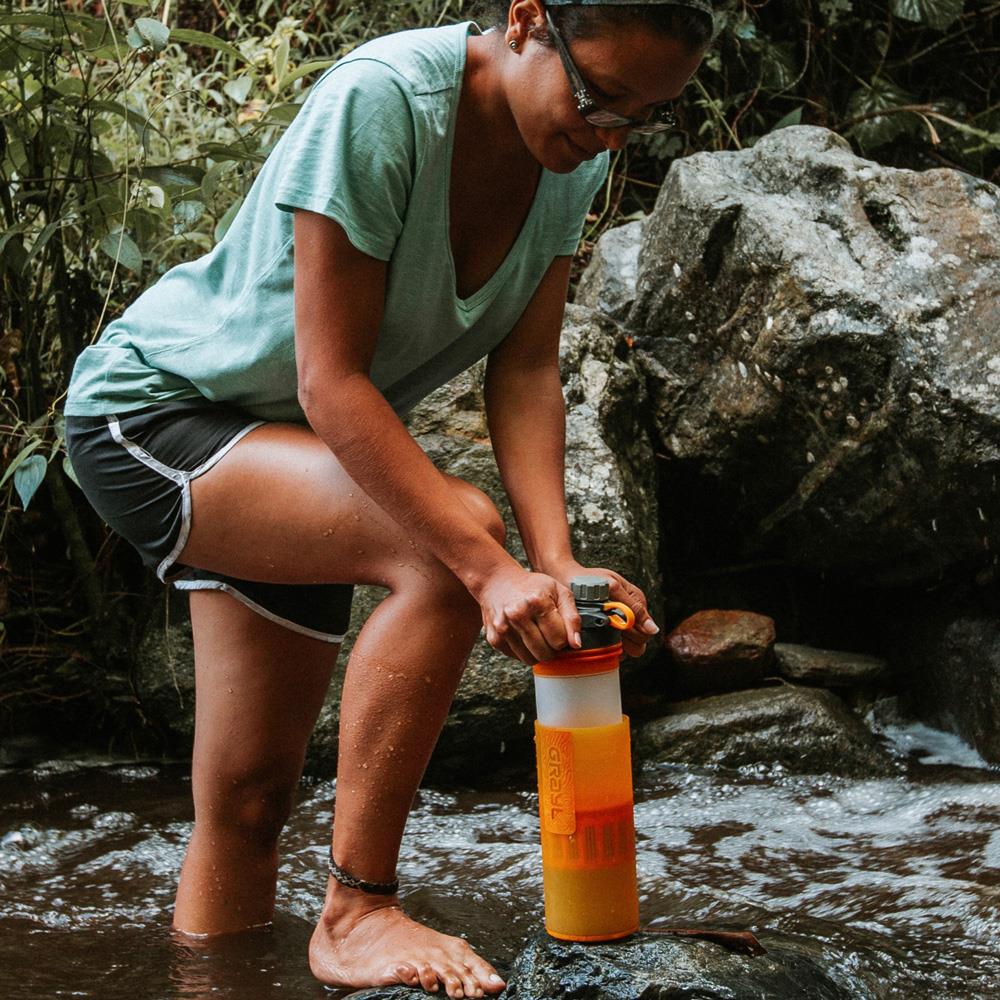 Grayl Geopress Purifier Bottle, Orange